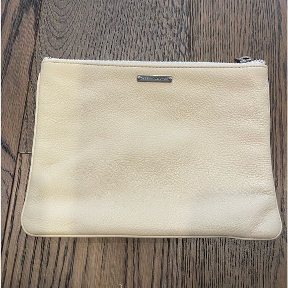 Rebecca Minkoff Leather Clutch Pouch Zippered - Picture 1 of 5